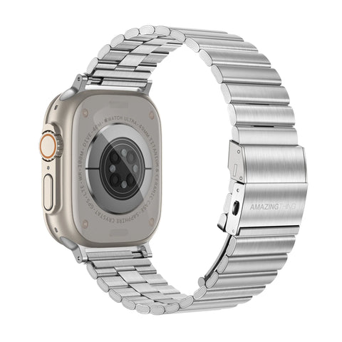 AMAZINGTHING Titan Steel Apple Watch Band Ergonomic Design for All-day Wear For Apple Watch 49mm/46mm/45mm/44mm