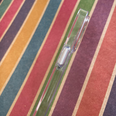 Non-Yellow Clear Grid Case For iPhone