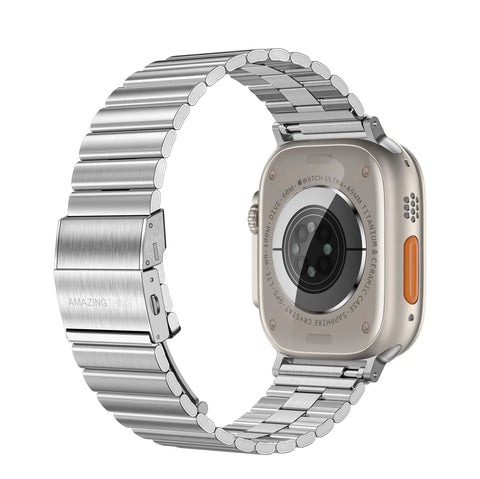 AMAZINGTHING Titan Steel Apple Watch Band Ergonomic Design for All-day Wear For Apple Watch 49mm/46mm/45mm/44mm