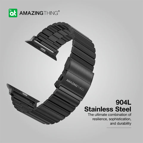 AMAZINGTHING Titan Steel Apple Watch Band Ergonomic Design for All-day Wear For Apple Watch 49mm/46mm/45mm/44mm