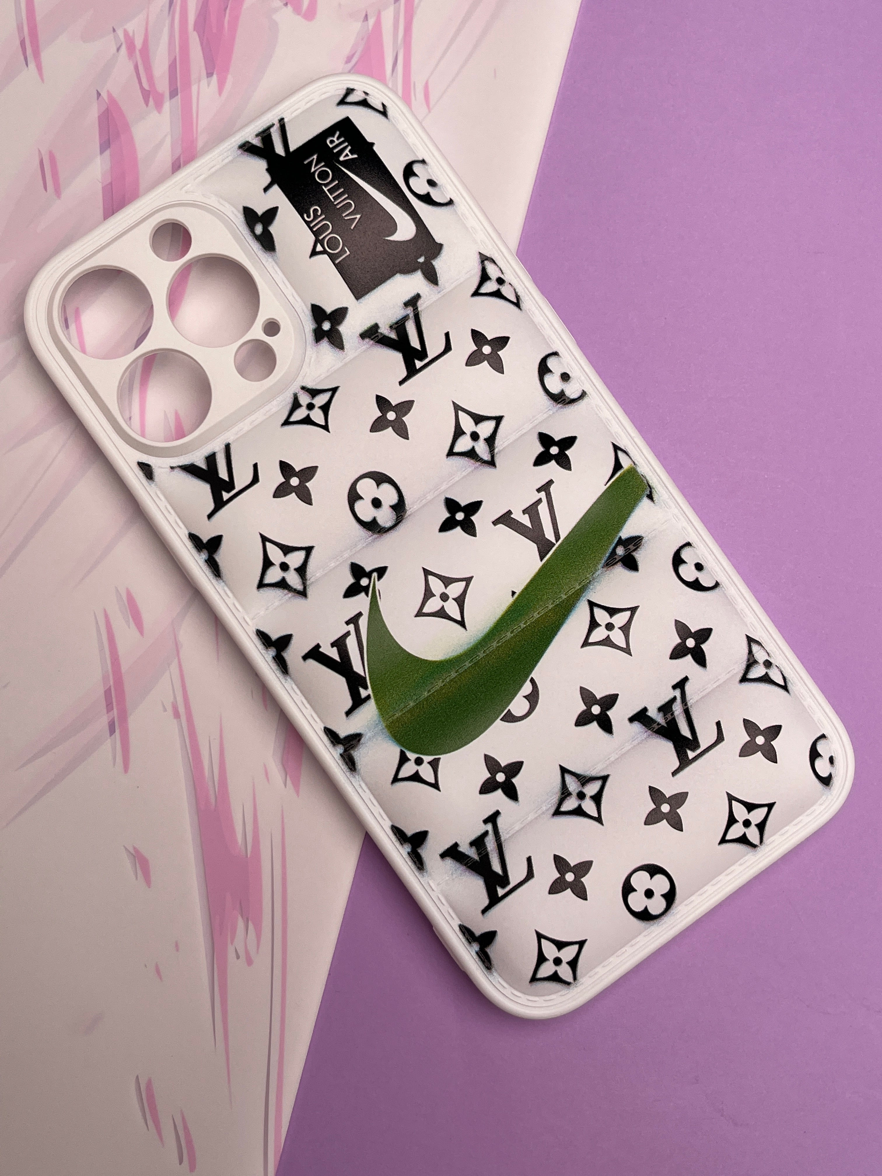 LV Print Matte Soft Silicone Case For iPhone - GenZ